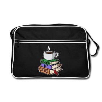 Coffee Drinker Milk Coffee Coffee Drinking Statement - Retro Bag - black/white - Front