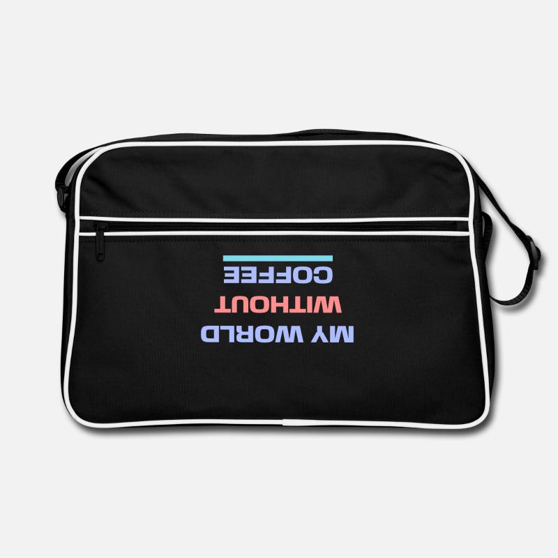 Caffeine Coffee Drinking Statement Coffee Lovers Retro Bag