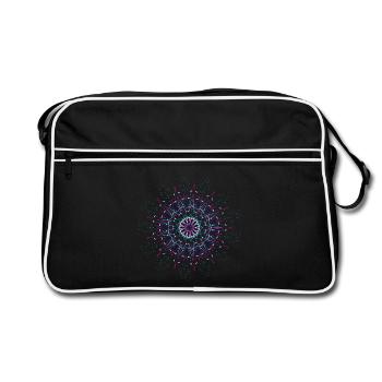 Mandala - Retro Bag - black/white - Front