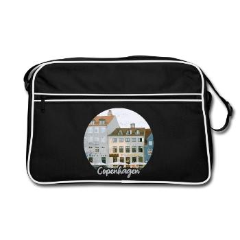 Copenhagen Harbour Flair Townhouses - Retro Bag - black/white - Front