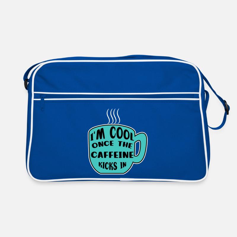 Caféine Coffee Drinker Coffee Cup Coffee Déclaration Sac Retro