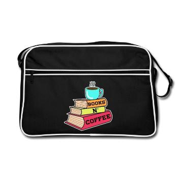 Caffeine Coffee Drinking Statement Coffee Lovers - Retro Bag - black/white - Front