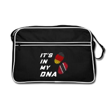 In my DNA Germany / Trinidad and Tobago - Retro Bag - black/white - Front