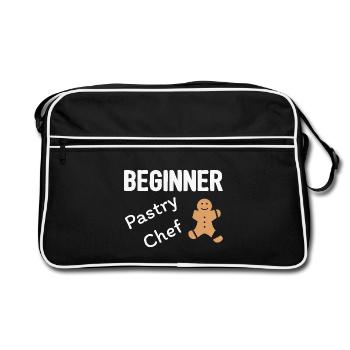 Beginner Pastry Chef - Sac Retro - noir/blanc - Devant
