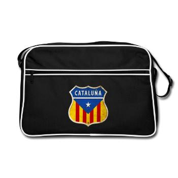 Armoiries de la Catalogne - Sac Retro - noir/blanc - Devant