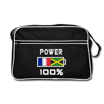 Jamaica and France are in power - Retro Bag - black/white - Front