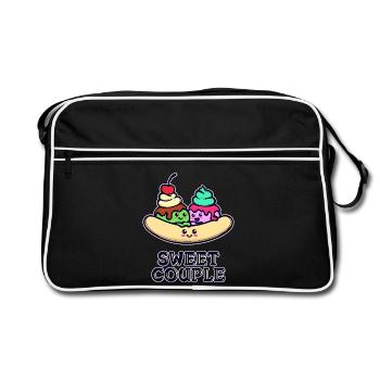Delicious Calories Baking Sweets Statement - Retro Bag - black/white - Front