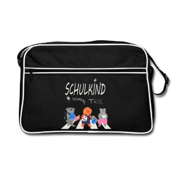 Back to school - Retro Bag - black/white - Front