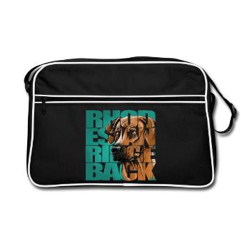 Rhodesian Ridgeback - Retro Bag - black/white - Front