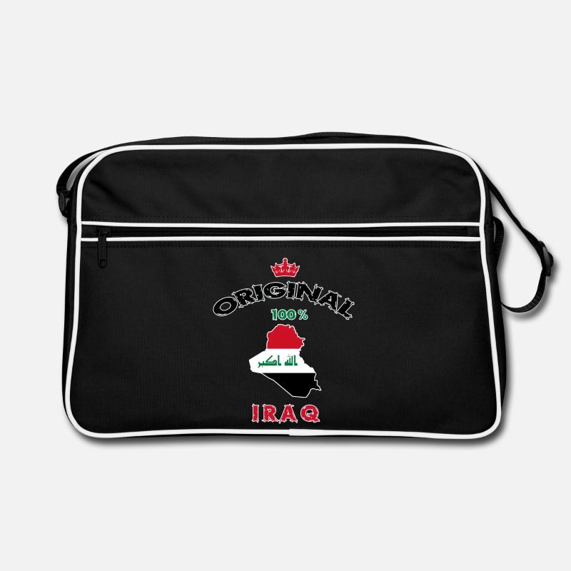 Design original 100 % drapeaux de l'Irak Sac Retro