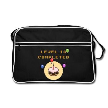 Anniversaire Level 10 - Sac Retro - noir/blanc - Devant