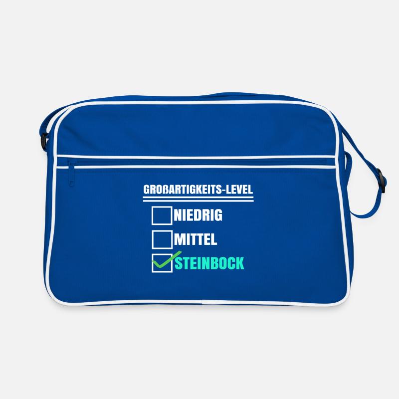 Aberglaube Horoskop Steinbock Tierkreis Statement Retro Tasche