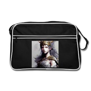 Manga Girl Schildmaid - Retro Bag - black/white - Front