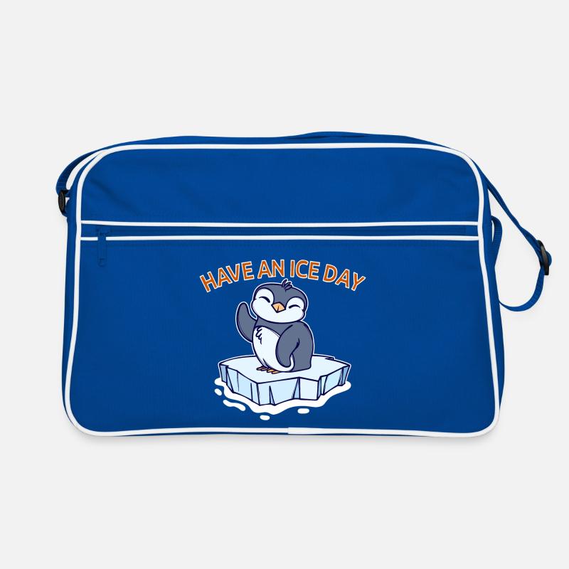 Antarktis Eis Kalt Pinguin Statement Seevogel Retro Tasche