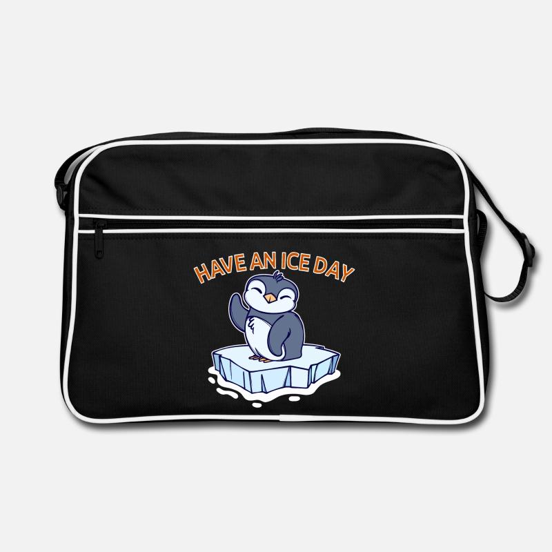 Antarktis Eis Kalt Pinguin Statement Seevogel Retro Tasche