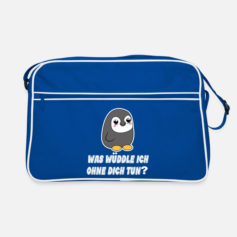 Pinguin Statement Seevogel Tier Arktis Vogel Retro Tasche