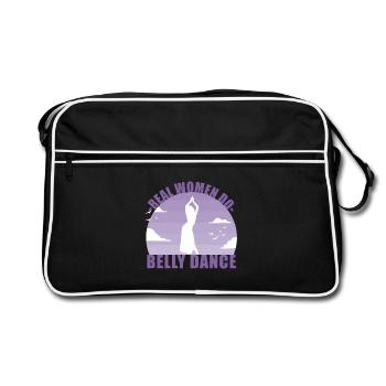 Danse du ventre Danseuse du ventre Danseur Cadeau - Sac Retro - noir/blanc - Devant