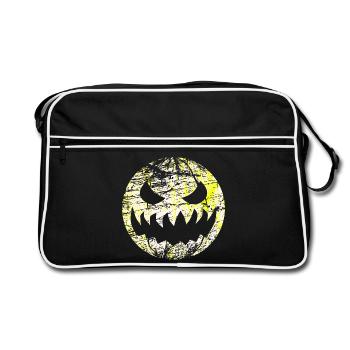 Halloween grimace monster as moon - Retro Bag - black/white - Front