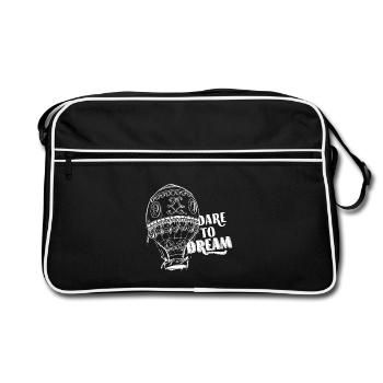 Dare To Dream - Retro Bag - black/white - Front