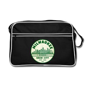 Milwaukee Wisconsin - Sac Retro - noir/blanc - Devant