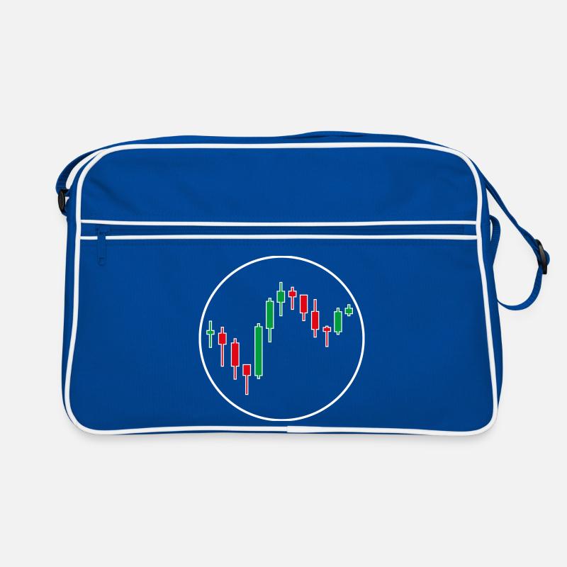 Trading Forex Chart Design Retro Tasche