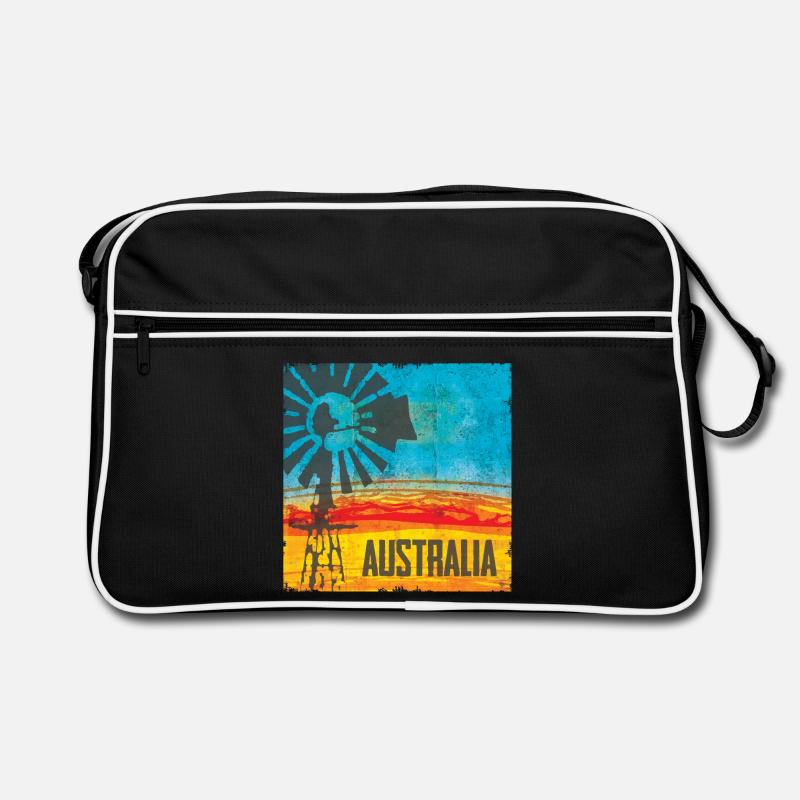 Moulin à vent Australie Vintage Design Sac Retro