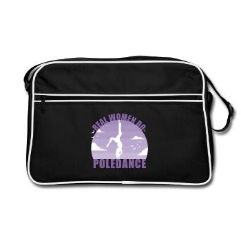 Pole Dance Dancer Poledancing Pole Gift - Sac Retro - noir/blanc - Devant