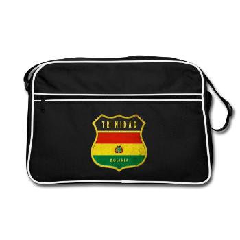 Trinidad Bolivia coat of arms design - Retro Bag - black/white - Front