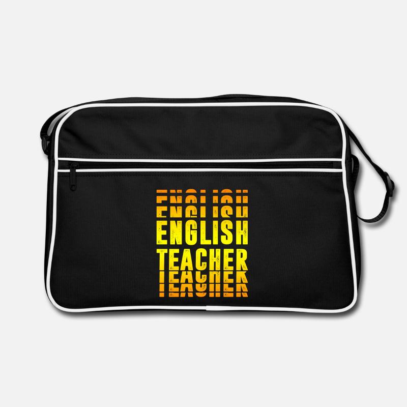 Englisch Lehrer Design Retro Tasche