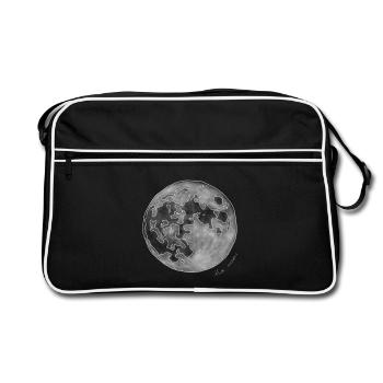MOON - Retro Bag - black/white - Front