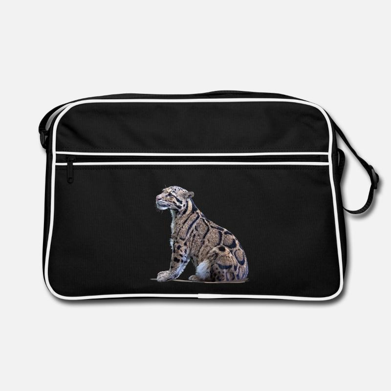 Nebelparder - Retro Tasche - Schwarz/Weiß