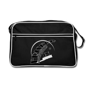 Hairdresser Razor Salon black white - Retro Bag - black/white - Front
