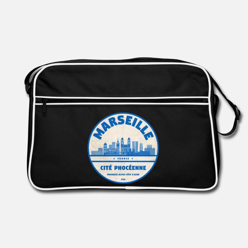 Marseille Cité Phocéenne Emblem Retro Tasche