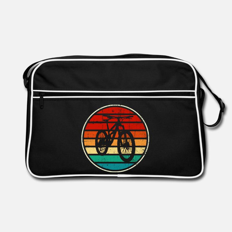 Retro Rainbow Bicycle Sunset Retro Bag