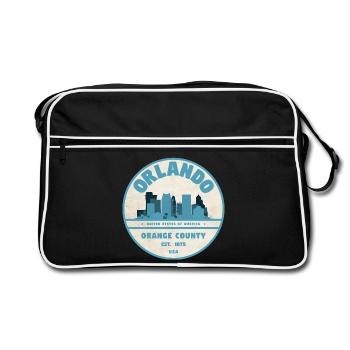 Orlando Skyline - Retro Bag - black/white - Front