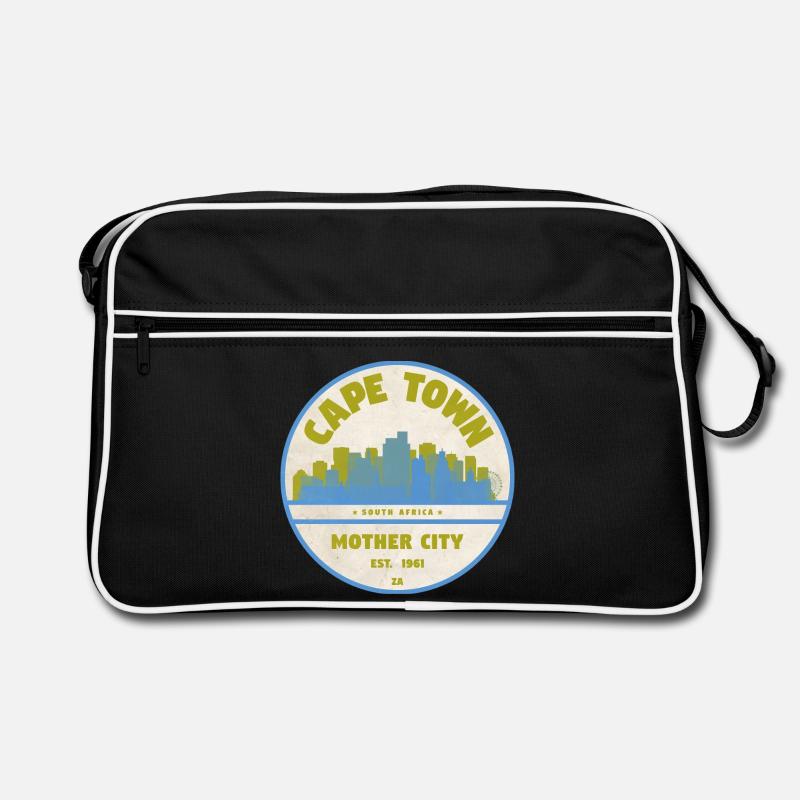 Emblème vintage de la Skyline du Cap Sac Retro