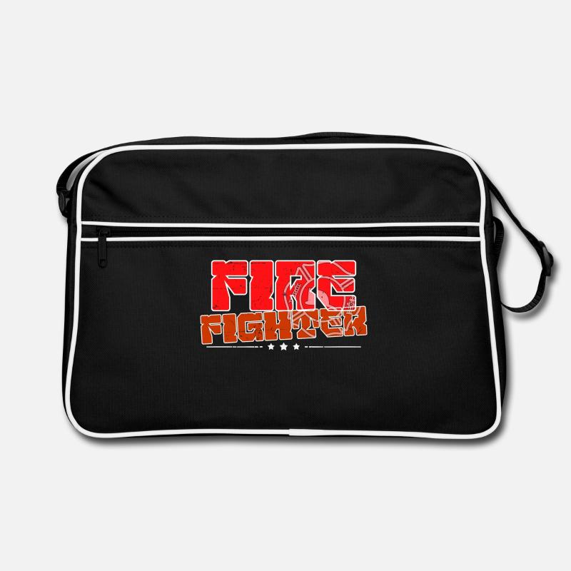 Professional fire brigade slogan fire protection fire brigade Retro Bag