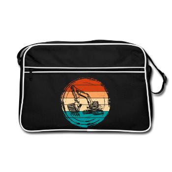Excavatrice - Sac Retro - noir/blanc - Devant
