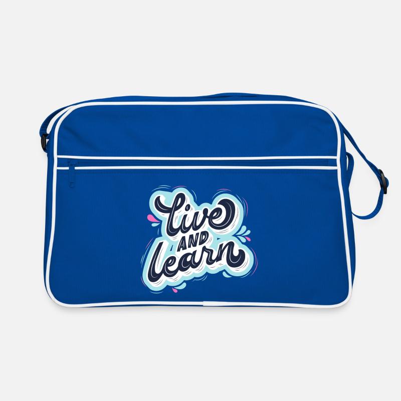 live and learn Retro Tasche