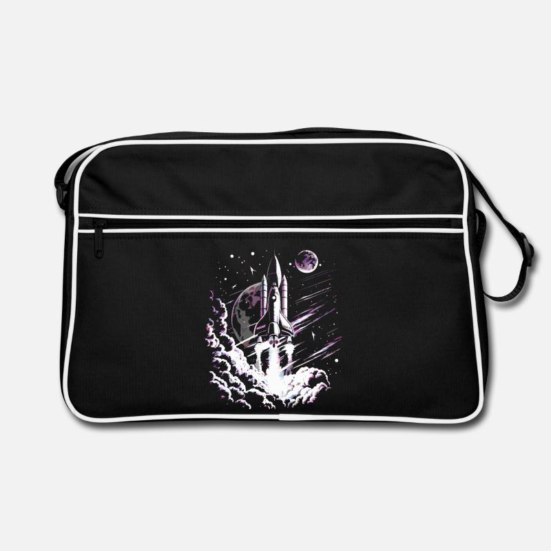 Rocket at take-off Retro Bag