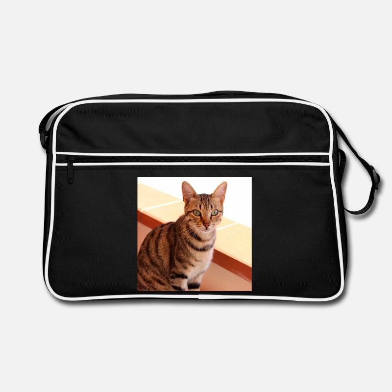 Chat chaton affiche chat carré affiche Sac Retro