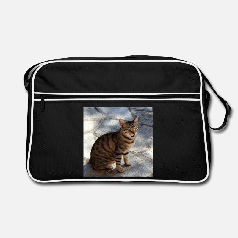 Chat chaton affiche chat carré affiche Sac Retro