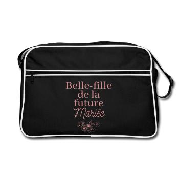 Belle-fille future Mariée. EVJF Team future mariée - Sac Retro - noir/blanc - Devant