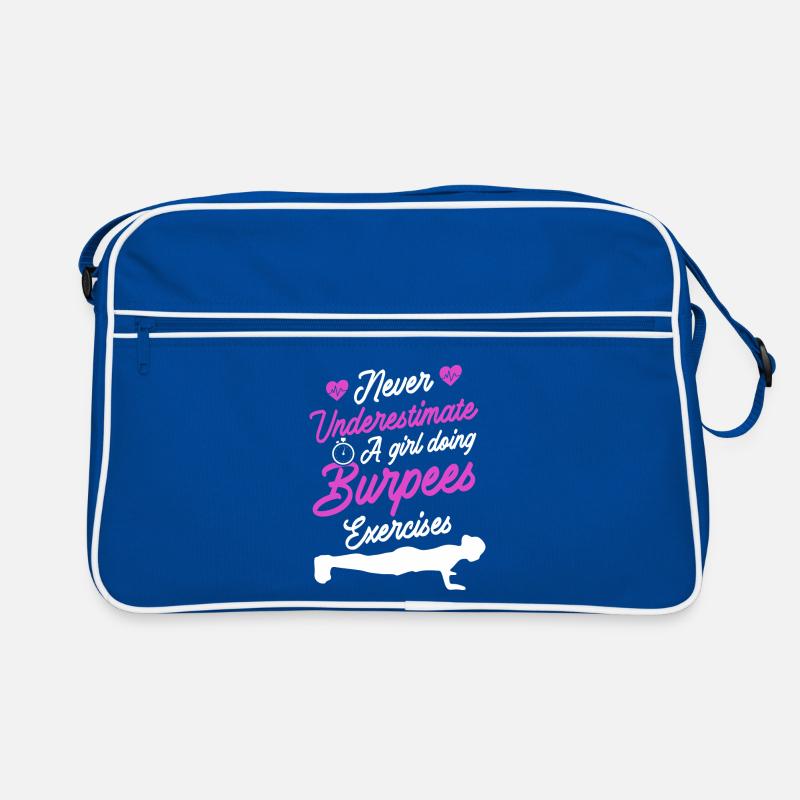 Burpees Design Retro Tasche