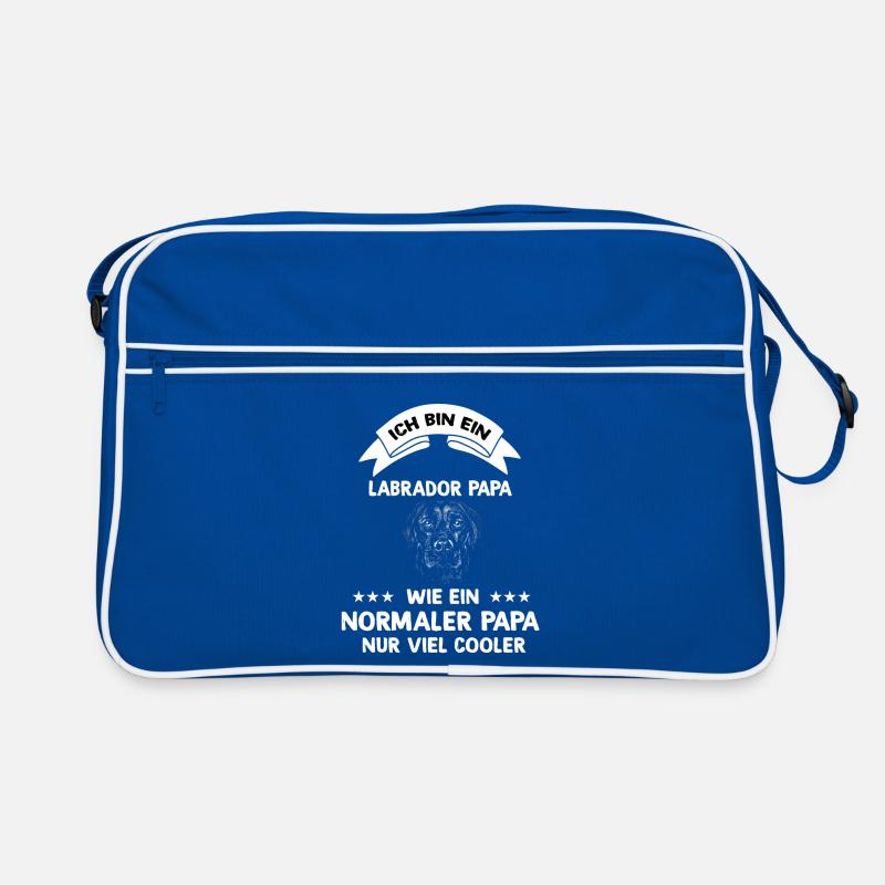 Ich bin ein Labrador Papa Hunde Design Retro Tasche