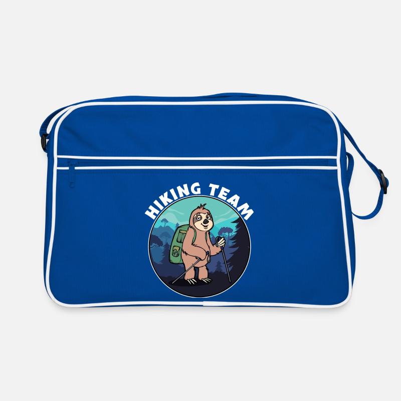 Berggipfel Wanderer Wanderung Statement Berge Retro Tasche