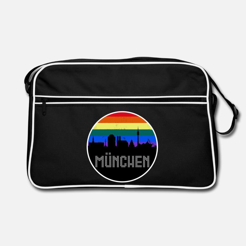 L’arc-en-ciel de Munich Skyline Sac Retro