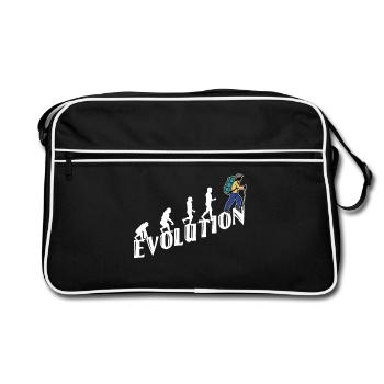 Evolution Wanderer Hiking Hike Mountain Hike - Retro Bag - black/white - Front