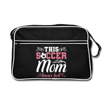 Soccer Mom - Retro Bag - black/white - Front