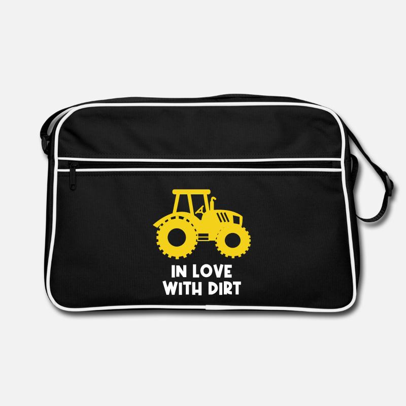 Ackerbau Statement Landwirt Traktor Bauer Biobauer Retro Tasche